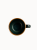 A top-down view on a ceramic mug with a rustic design, featuring a smooth glaze in shades of earthy green that fade into a natural brown base, on a plain white background.